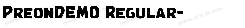 PreonDEMO Regular字体转换 PreonDEMO Regular字体转换